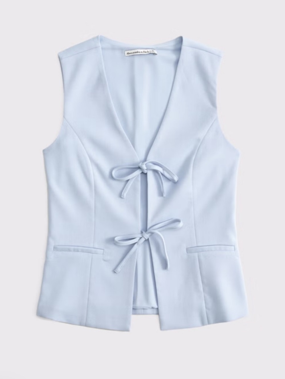 Abercrombie & Fitch Tailored vest with front tie - Picture 1 of 5